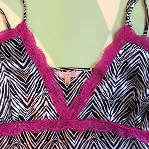 Vintage zebra slip dress